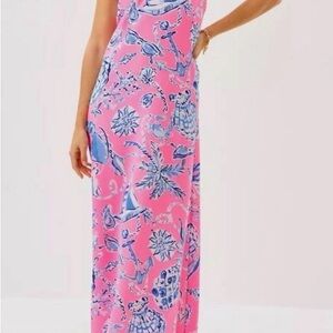 Lilly Pulitzer Verica Silk Maxi Dress -size 10
